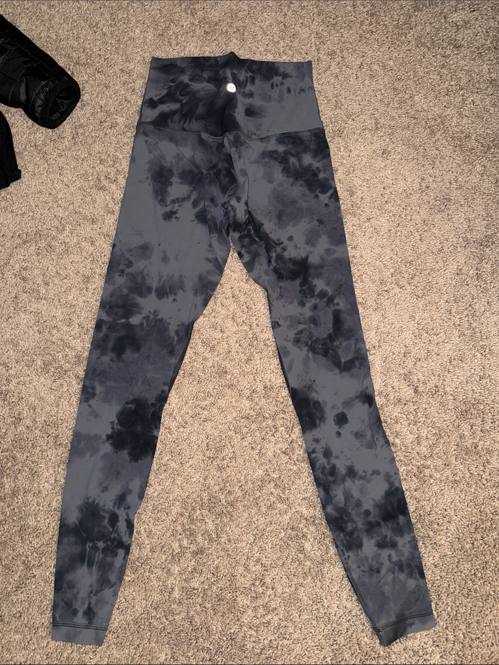 lululemon athletica Dark Gray Tie-Dye Leggings